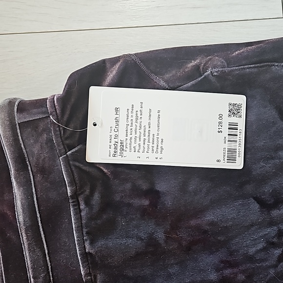Lululemon Ready to Crush High-Rise Velour Jogger Interstellar Dark Grey Multi 8 - Picture 8 of 9